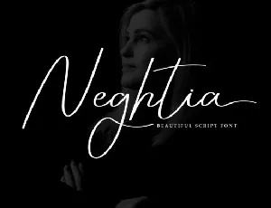 Neghtia Script font