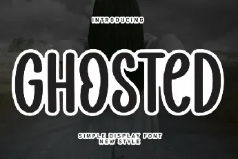 Ghosted Display font