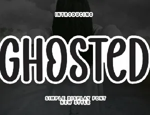 Ghosted Display font