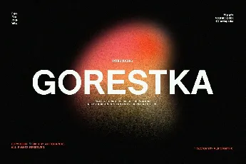 Gorestka font