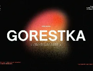 Gorestka font