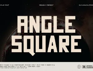 Angle Square font