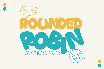 Rounded Robin font