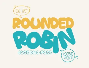 Rounded Robin font