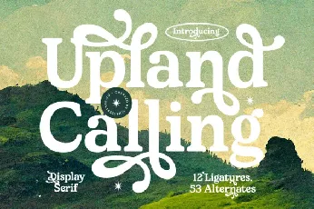 Upland Calling Serif font