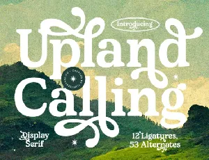 Upland Calling Serif font