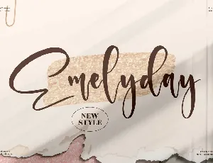 Emelyday font