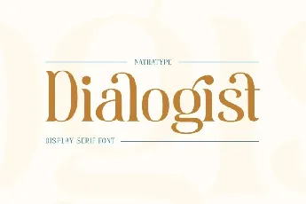 Dialogist font