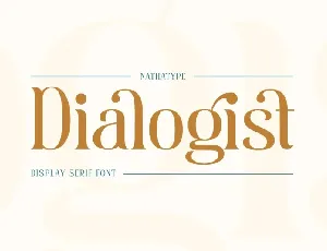 Dialogist font