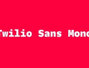 Twilio Sans Mono Family font