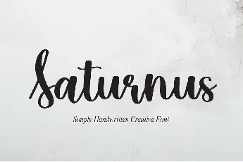 Saturnus font