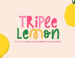 Triple Lemon font