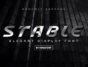 Stable Display font