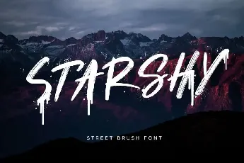 Starshy Brush font