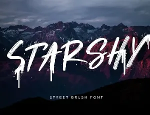 Starshy Brush font