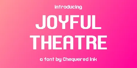 Joyful Theatre font