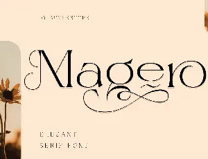 Magero font