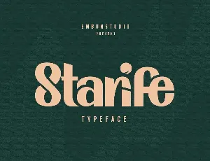 Starife Demo font