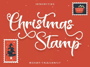 Christmas Stamp - Personal Use font