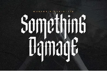 Something Damage font