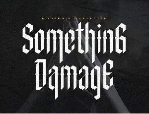 Something Damage font