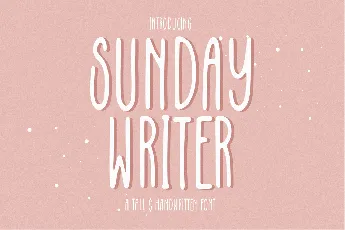 Sunday Writer font