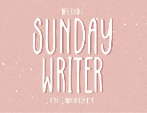 Sunday Writer font