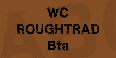 WC ROUGHTRAD Bta font