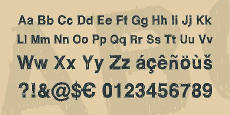 WC ROUGHTRAD Bta font