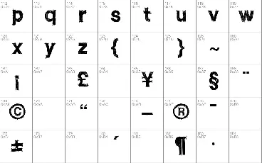 WC ROUGHTRAD Bta font