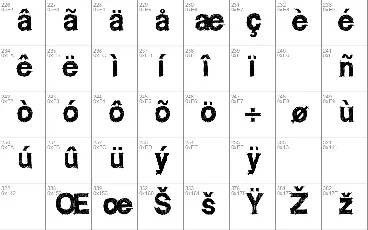 WC ROUGHTRAD Bta font