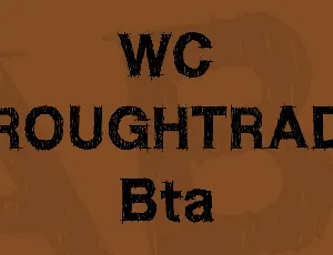 WC ROUGHTRAD Bta font