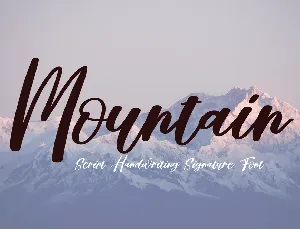 Mountain Typeface font