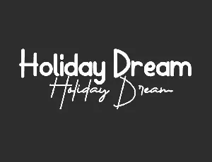 Holiday Dream Duo font