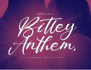 Bitley Anthem font