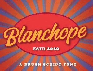 Blanchope Script font