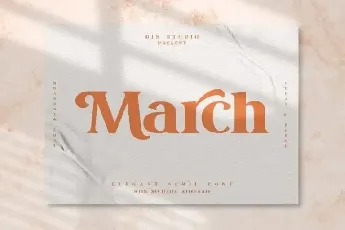 March Serif font