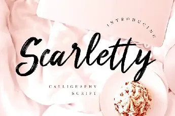 Scarletty Brush font