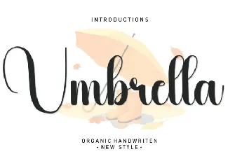 Umbrella Script font