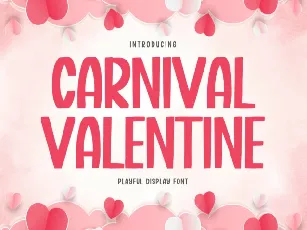 Carnival Valentine Display font