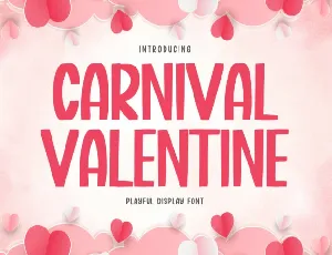 Carnival Valentine Display font