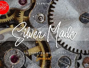 Silver Made Script Free font