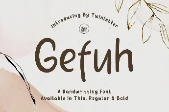 Gefuh Personal Use font