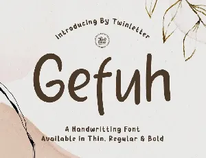 Gefuh Personal Use font