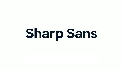 Sharp Sans font