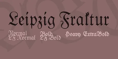 Leipzig Fraktur font