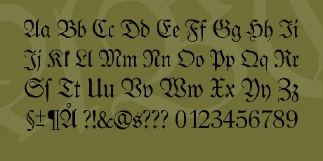 Leipzig Fraktur font