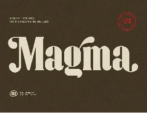 Magma font