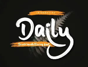 Daily Script font