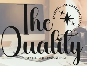 The Quality Script font